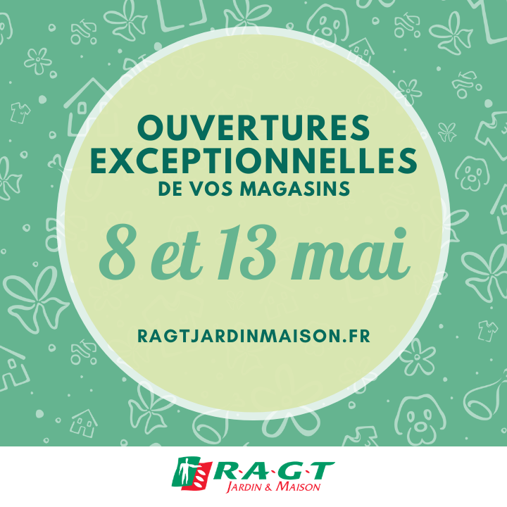 Read more about the article Ouvertures des magasins les 8 et 13 mai 2021