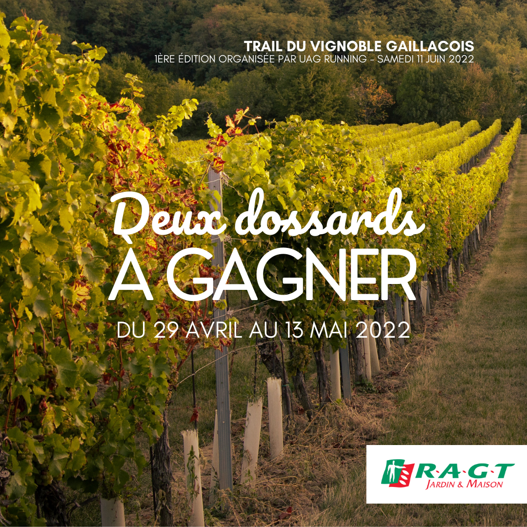 RAGT est partenaire du Trail du vignoble gaillacois organisée par UAG running le samedi 11 juin 2022 ! RAGT partenaire du Trail du vignoble gaillacois